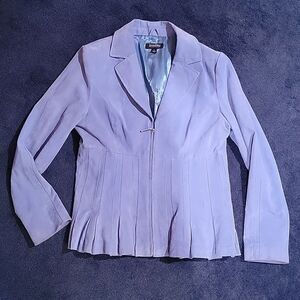 Bradley periwinkle blue suede jacket